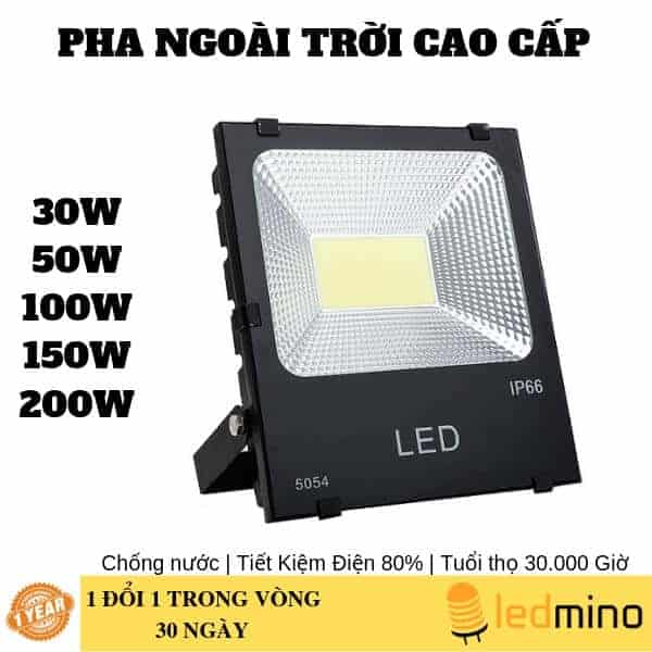 Đèn pha 5054 ESNCO Chống nước | Công suất: 10W, 20W, 30W, 50W, 100W, 150W, 200W