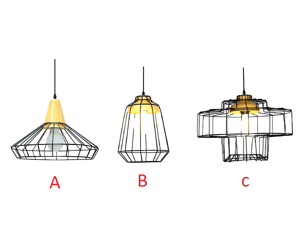 Đèn Thả Sắt MinoTCF027 | Hiện đại, Đơn giản | Trang trí Quán cà phê, Quầy Bar, Phòng khách