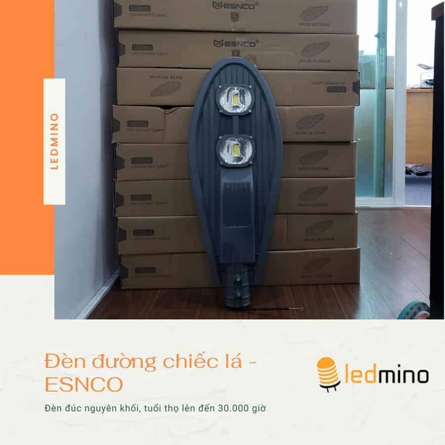 Đèn Đường Chiếc lá ESNCO Chống Nước, bụi | Công suất: 50W, 100W, 150W, 200W | Ánh sáng: Trắng | Màu: Xám, Đen