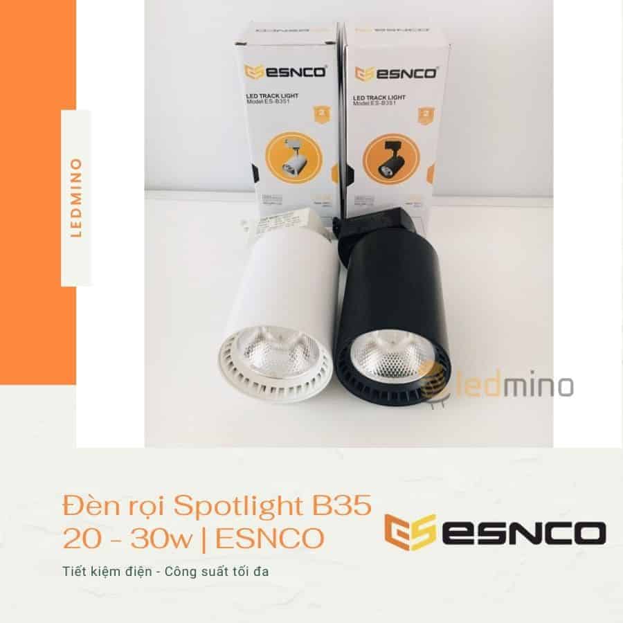 Đèn rọi ray B35 ESNCO 20W 30W | chip dán COB | Trang trí cửa hàng, quán cà phê, rọi sản phẩm, nội thất, shop, trần thạch cao