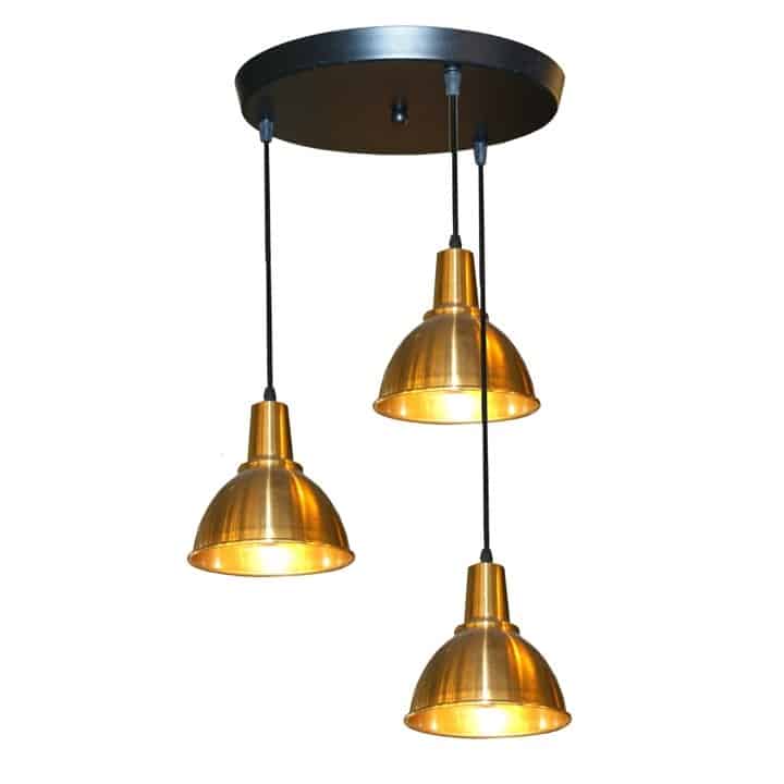 Đèn Thả MinoTCF044 Xi Vàng Đồng | Hiện đại, Đơn giản | Trang trí Quán cà phê, Quầy Bar, Phòng khách