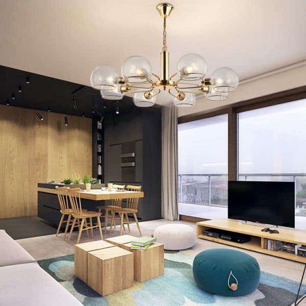Đèn thả thủy tinh trang trí | THD-844A-18