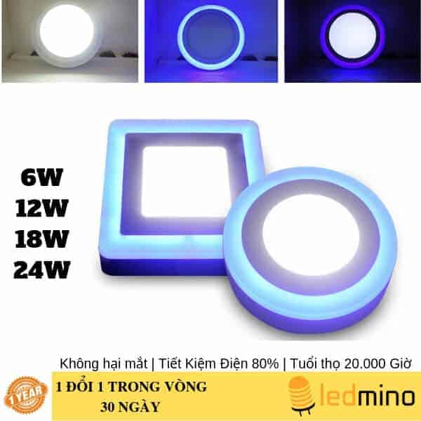 Đèn LED ốp trần nổi viền dương 6W 12W 18W 24W
